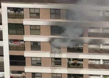 Apartamento pega fogo em Águas Claras, no DF